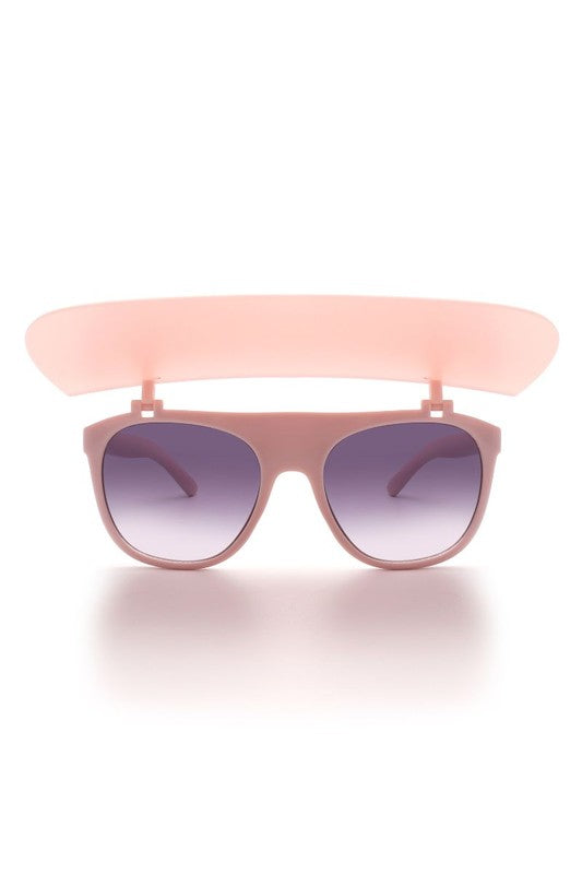 Classic Round Shield Fashion Visor Sunglasses